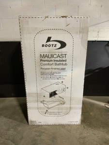 Bootz Industries Mauicast 60 in. Left Drain Rectangular Alcove Soaking Bathtub in White. See Pictures
