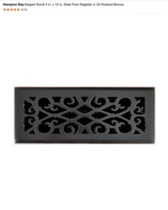 Assorted Hampton Bay, Everbilt & Other Branded Floor, Ceiling & Wall Registers. Various Conditions. See Pictures