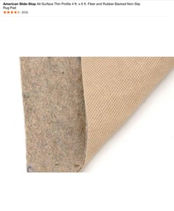 Assorted Under Layment, Carpet Padding & Non-Slip Rug Pag. See Pictures