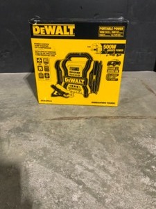 DEWALT 1600 Peak Amp Portable Car Jump Starter with 120 PSI Digital Air Compressor and 500-Watt Inverter. See Pictures