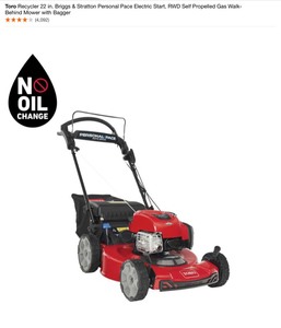 Toro Recycler 22 in. Briggs & Stratton Personal Pace Electric Start, RWD Self Propelled Gas Walk-Behind Mower with Bagger. See Pictures