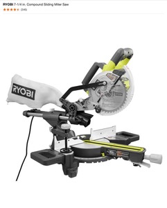 RYOBI 7-14 in. Compound Sliding Miter Saw. See Pictures