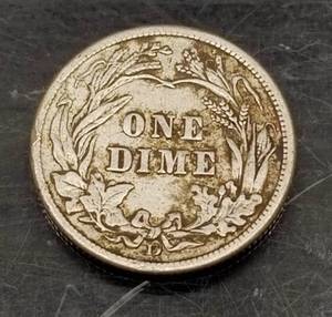 1912-D BARBER DIME FULL LIBERTY