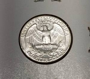 1961 WASHINGTON QUARTER BU-UNC