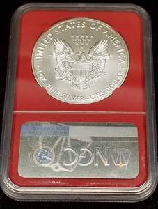 2017-S AMERICAN SILVER EAGLE 1 TROY OZ .999 FINE SILVER MS69 PCGS RED