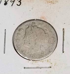 5 US LIBERTY NICKELS 1893 1897 1899 1902 1904