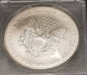 2005 AMERICAN SILVER EAGLE 1 TROY OZ .999 FINE SILVER DOLLAR