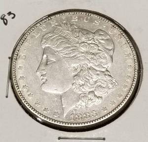 1883 MORGAN SILVER DOLLAR