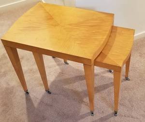 lot 33 image: Baker Furniture Rectangular Nesting Table
