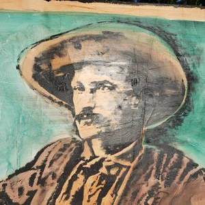lot 1 image: Western Man Original Art Acrylic on Canvas by Patrick McCarthy