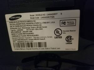 lot 49 image: Samsung 40 1080p LCD HDTV