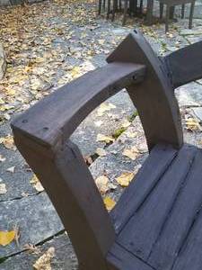 lot 45 image: Amazing Antique Teak Outdoor Armchair