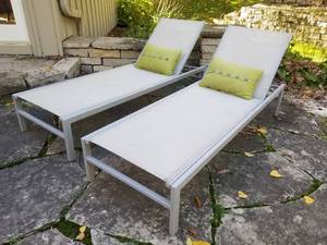lot 72 image: Pair of Outdoor Loungers