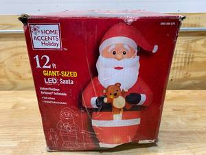 HOME ACCENTS HOLIDAY 12 ft. Giant Inflatable Santa with LED Lights