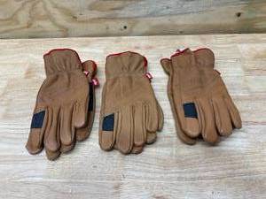 MILWAUKEE Lot of 3-  Large Goatskin Leather Gloves