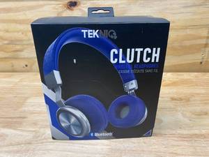 TEKNIQ Clutch Bluetooth Wireless Headphones (Blue)