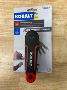 KOBALT 8 piece Folding  Locking SAE Hex Key Set (Red)