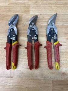 MILWAUKEE Lot of 3- Aviation Snips