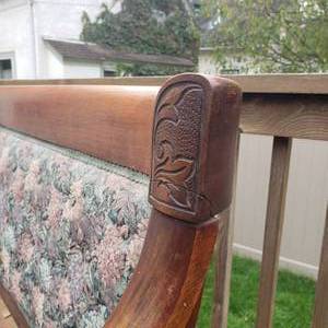 lot 30 image: Beautiful French Walnut Settee