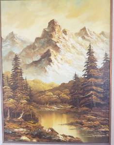 lot 48 image: Original Oil rocky Ridgeline