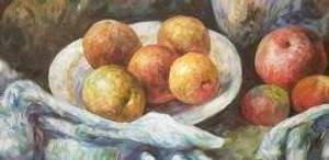 lot 64 image: Original Oil on Canvas Fruit Still Life Painting Art