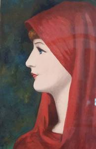 lot 19 image: Profile of Saint Fabiola Artist Signed