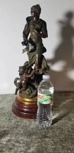 lot 5 image: Bronzie Metal Sculpture of Amphitrire by Morey