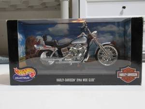 MATTEL - HOT WHEEL COLLECTABLES - HARLEY DAVIDSON - DYNA WIDE GLIDE - 110 SCALE DIE CAST