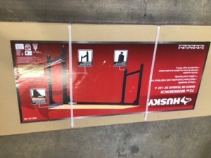 lot 37 image: Husky 6 ft. Solid Wood Top Workbench