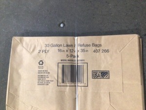 lot 38 image: The Home Depot 30 Gal. Paper Lawn and Leaf Bags - 20 Count