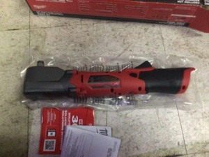 lot 41 image: Milwaukee M12 FUEL 12-Volt Lithium-Ion Brushless Cordless 12 in. Right Angle Impact Wrench (Tool-Only)