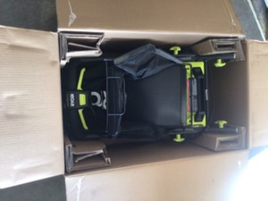 lot 43 image: RYOBI ONE HP 18V Brushless 16 in. Cordless Battery Walk Behind Push Lawn Mower