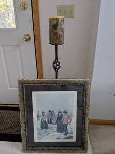 Artwork Mixed Foursome And Matching Candle with Candle Holder