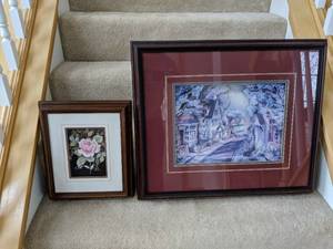 Two Pieces of Wall Art By Susan Earl