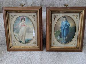 Two Pieces of Turner Wall Art Little Boy Blue, Little Girl Blue