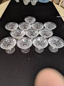 Vintage Fostoria Glassware Tall Sherbet Cups