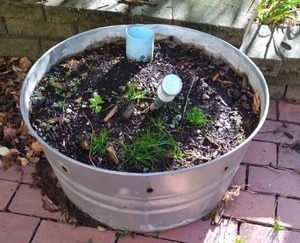 lot 1118 image: 24 Round Bucket Planter