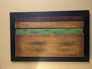 lot 26 image: Fancy Abstract Rectangular Wall Art 
