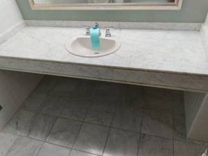 lot 739 image: Large Bathroom Counter with Sink