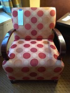 lot 771 image: Funky Polka Dot Accent Chair