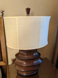 lot 72 image: Burly Ribbed Table Lamp