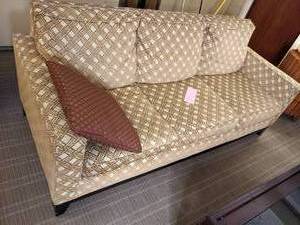 lot 95 image: Beautiful Sofa with a Basket-Weave Type Pattern