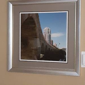 lot 552 image: Sweeping Arches Framed Wall Art