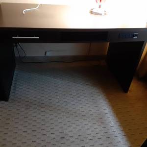 lot 562 image: Dark Wood Student or Office Desk