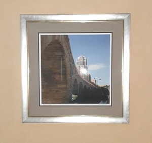 lot 595 image: Sweeping Arches Framed Wall Art