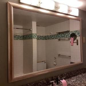 lot 596 image: Large Bathroom Mirror