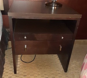 lot 630 image: Big Bedside Nightstand
