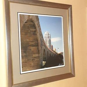 lot 624 image: Sweeping Arches Framed Wall Art