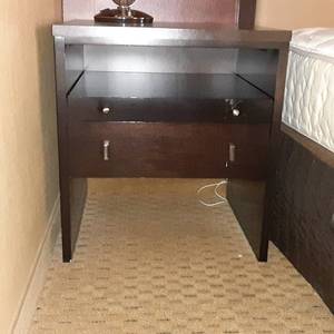 lot 627 image: Big Wooden Nightstand