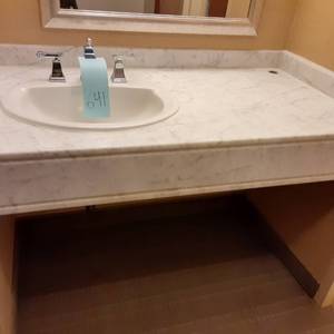 lot 641 image: Large Bathroom Counter with Sink